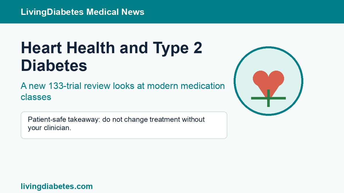 Heart health and type 2 diabetes medication classes